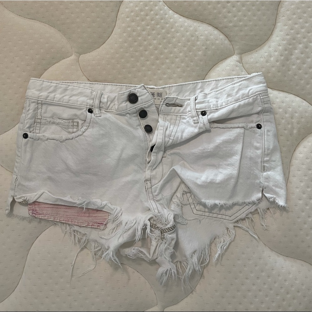 Free People Jean shorts